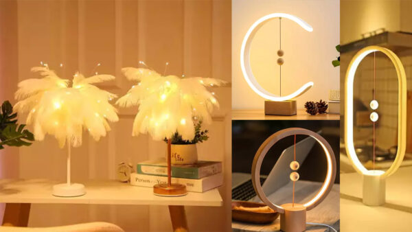 Luxury Feather Table Lamp